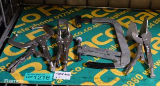 4x Rolson Welding Clamps - Various Sizes