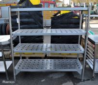 Stainless Steel Shelving unit - L 1490mm x W 590mm x H 1530mm