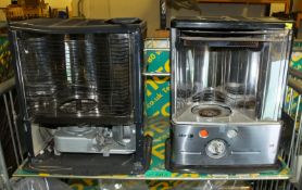 2x Portable Paraffin Space Heaters - AS SPARES OR REPAIRS