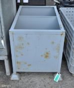 Metal 2 Compartment Container L 930mm x W 620mm x H 730mm