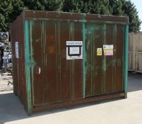 Storage Container Unit With Sliding Doors L 10ft x W 8ft x H 8ft