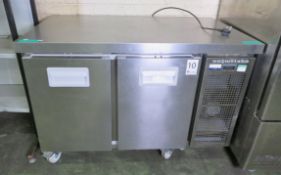 Snowflake 2 door Counter Fridge - L 700mm x W 1180mm x H 840mm