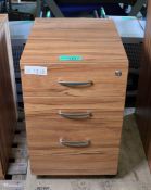 3 Draw Filing Cabinet L 550mm x D 440mm x H 700mm