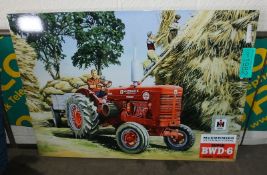 Tin sign 700mm x 500mm - Super BWD-6 diesel tractor