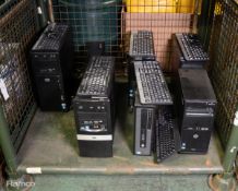 7x PC base stations with keyboards