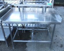 Stainless Steel Preparation Table L 1200mm x W 700mm x H 1100mm