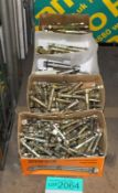 5x Boxes of Various Sized Safety Bolts