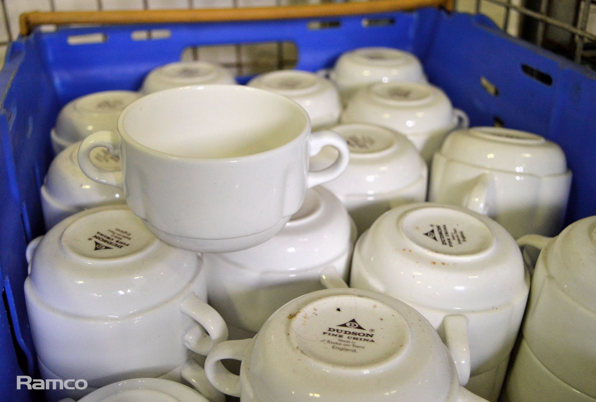 Various Crockery, White Tea & Coffee Cups & Saucers - Image 5 of 9