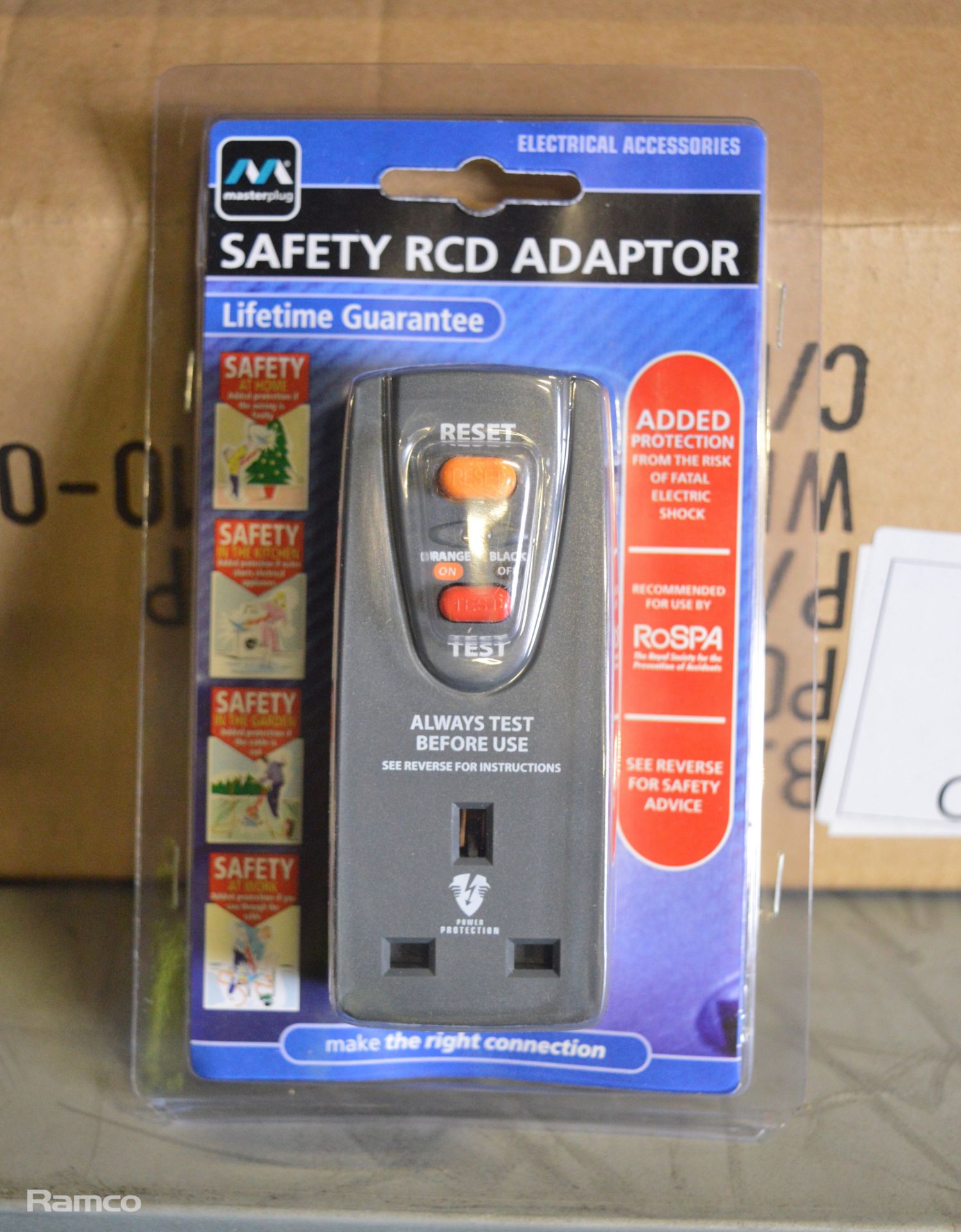 Masterplug Safety RCD Adaptor Plugs 10 Per Box - 1 box - Image 2 of 2