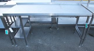 Stainless Steel Work Station L 1760mm x W 700mm x H 900mm