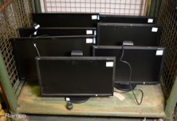 3x Hanns G HL272 27 Inch Monitors 100-240V 50/60Hz, 2x NEC MultiSync E233WMi 23 Inch Monitors 100-24