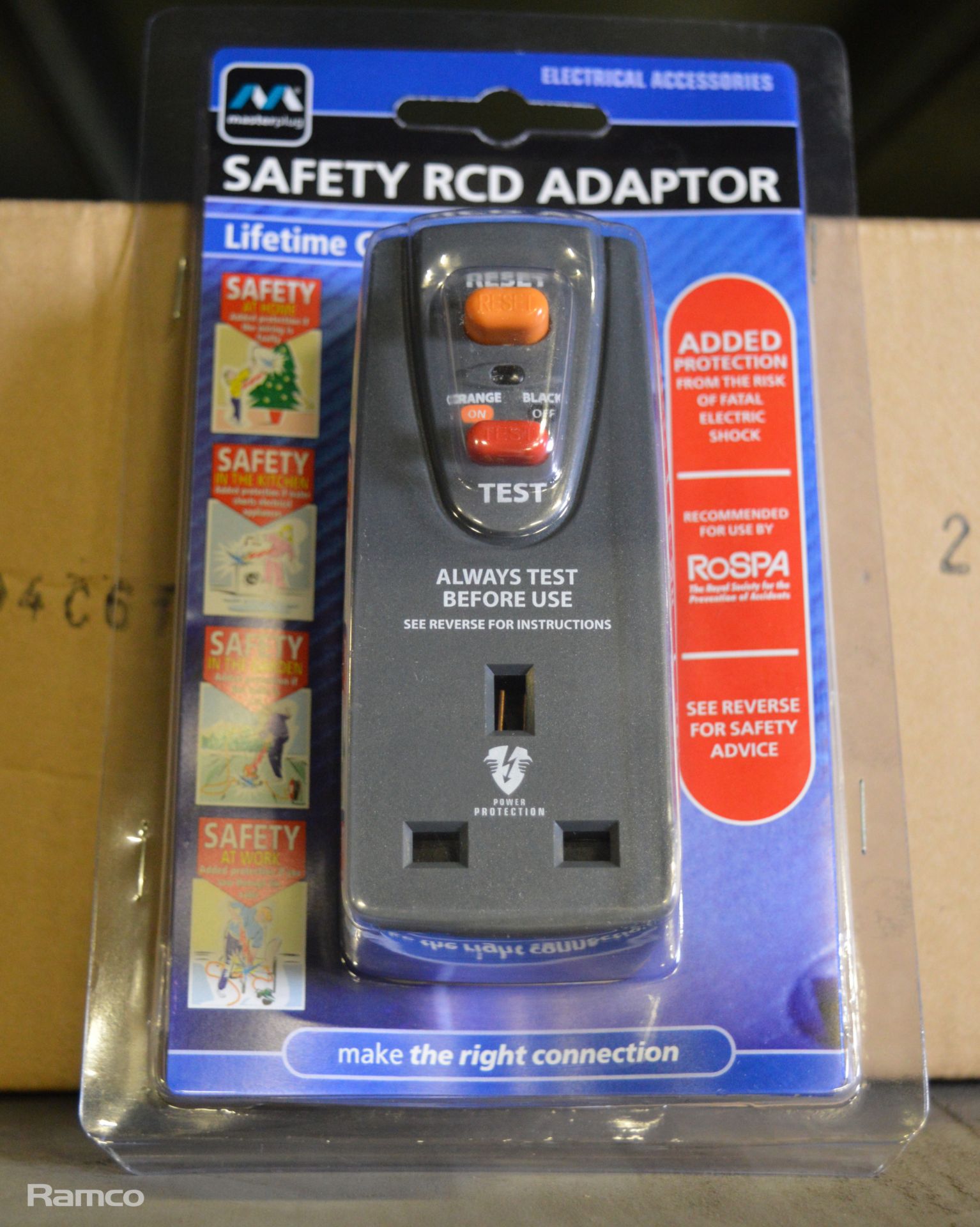 Masterplug Safety RCD Adaptor Plugs 10 Per Box - 1 box - Image 2 of 3