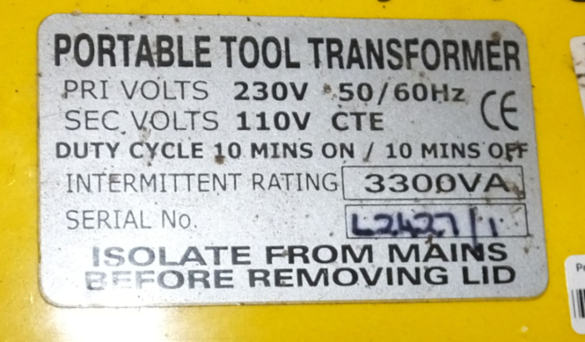 Portable Tool Transformer 110v - Image 2 of 3
