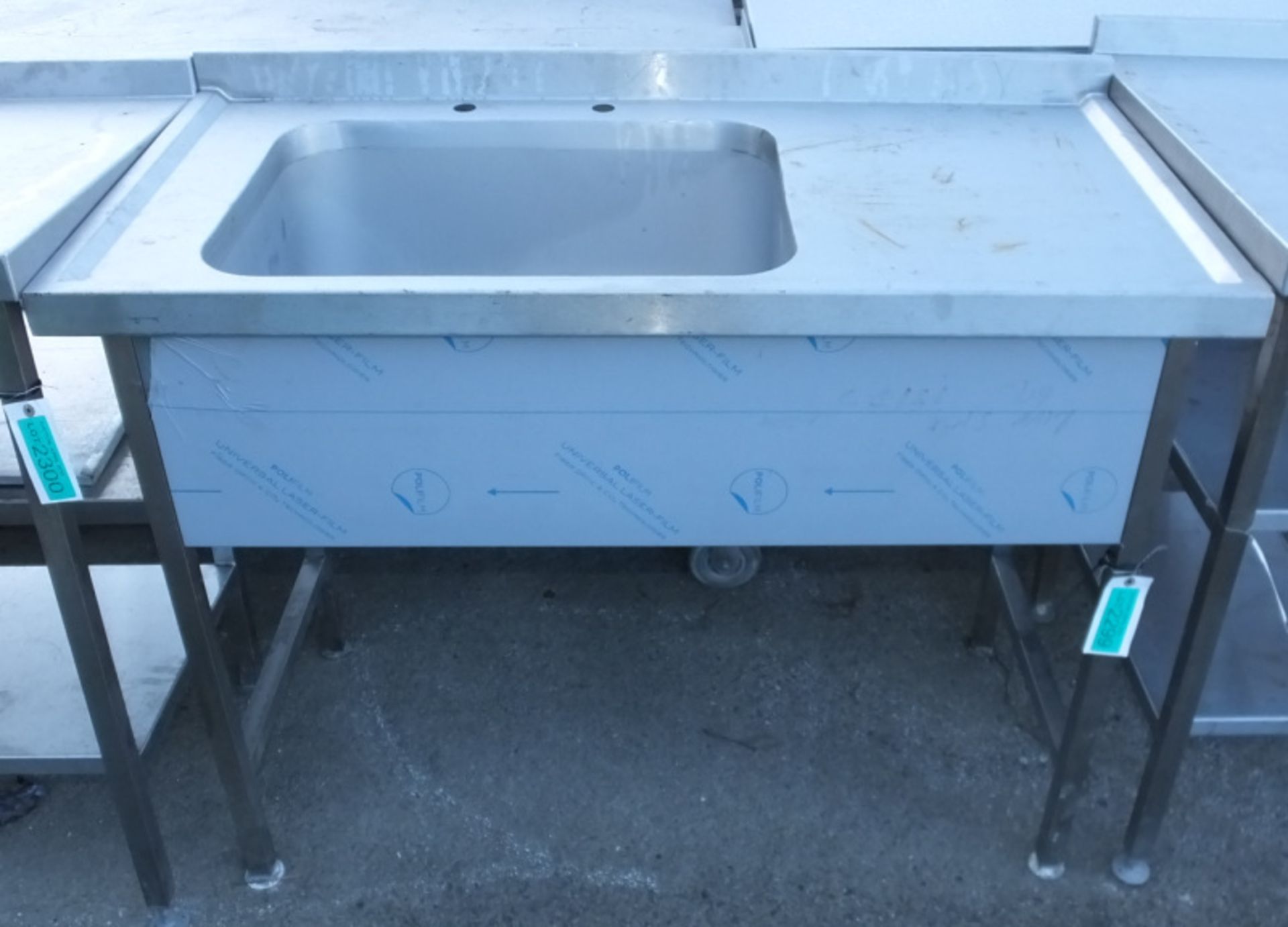 Stainless Steel Sink Unit Without Tap L 1200mm x W 600mm x H 900mm