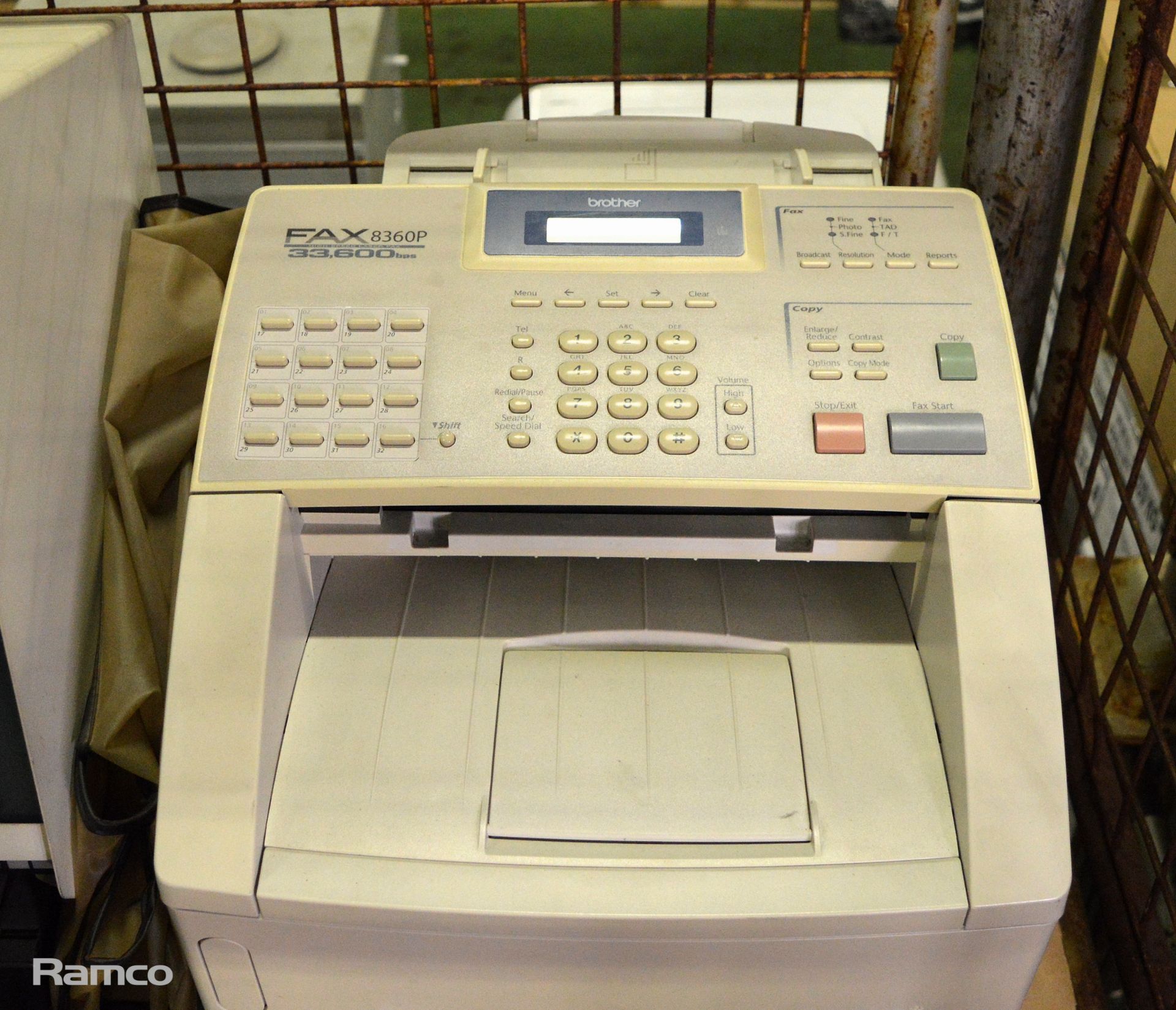 Bell & Howell microfiche reader, 2x Fax machines, desk phones, Avaya IP500 V2 network hub - Image 5 of 7