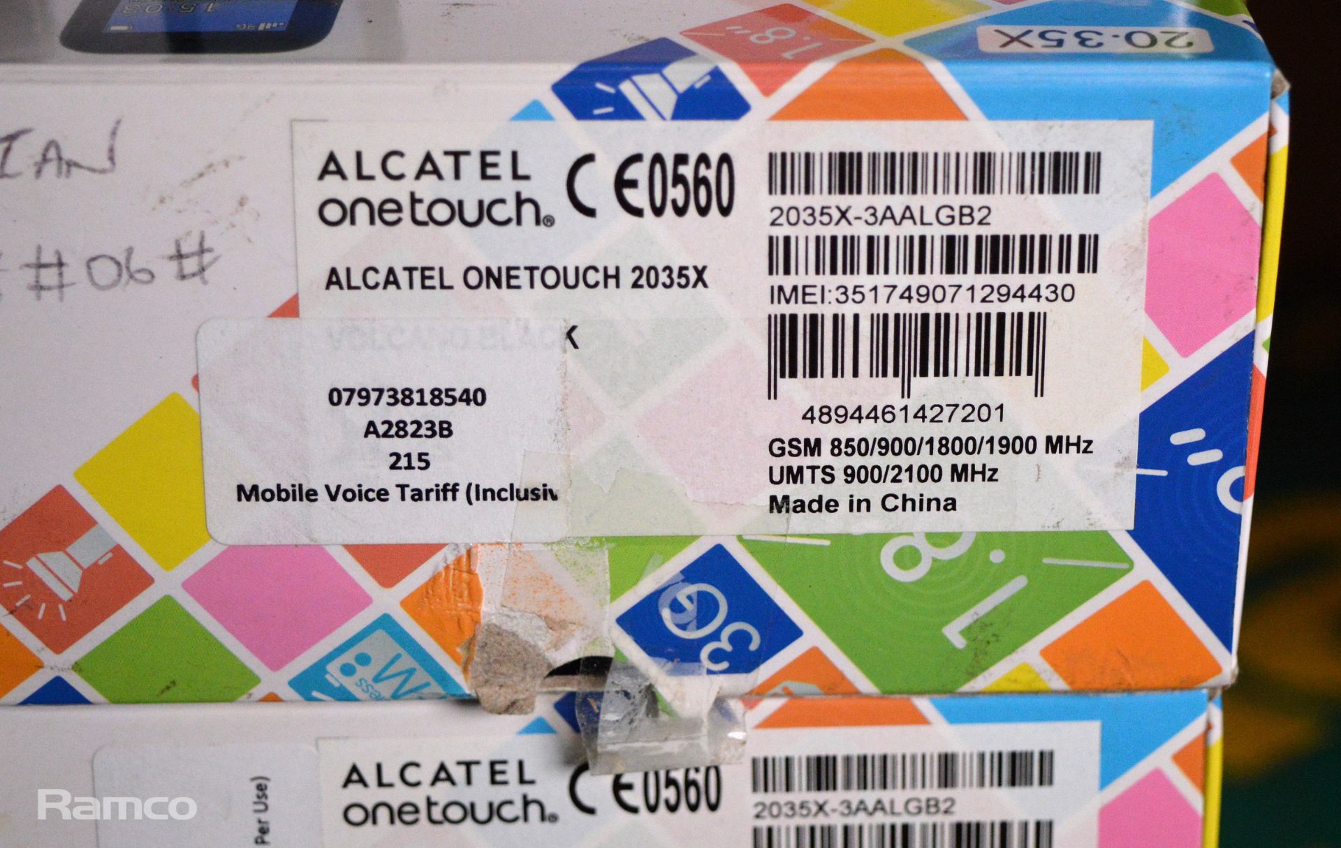 Alcatel One Touch 2035X Mobile Phone With Battery & Charger x25 - Image 2 of 2