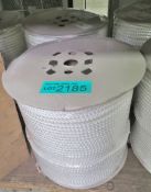 2x White Poly Fibrous Rope - 220M x 9mm - NSN 4020-99-2120-8692