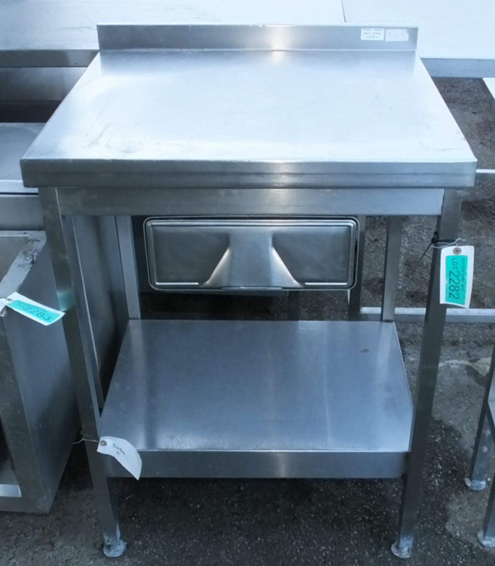 Stainless Steel Preparation Station With Drawer - L 700mm x W 640mm x H 950mm