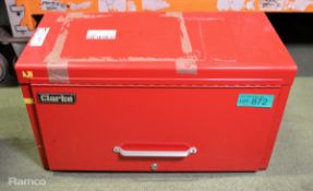 Clarke Red Metal Tool Box L 660mm x W 330mm x H 360mm