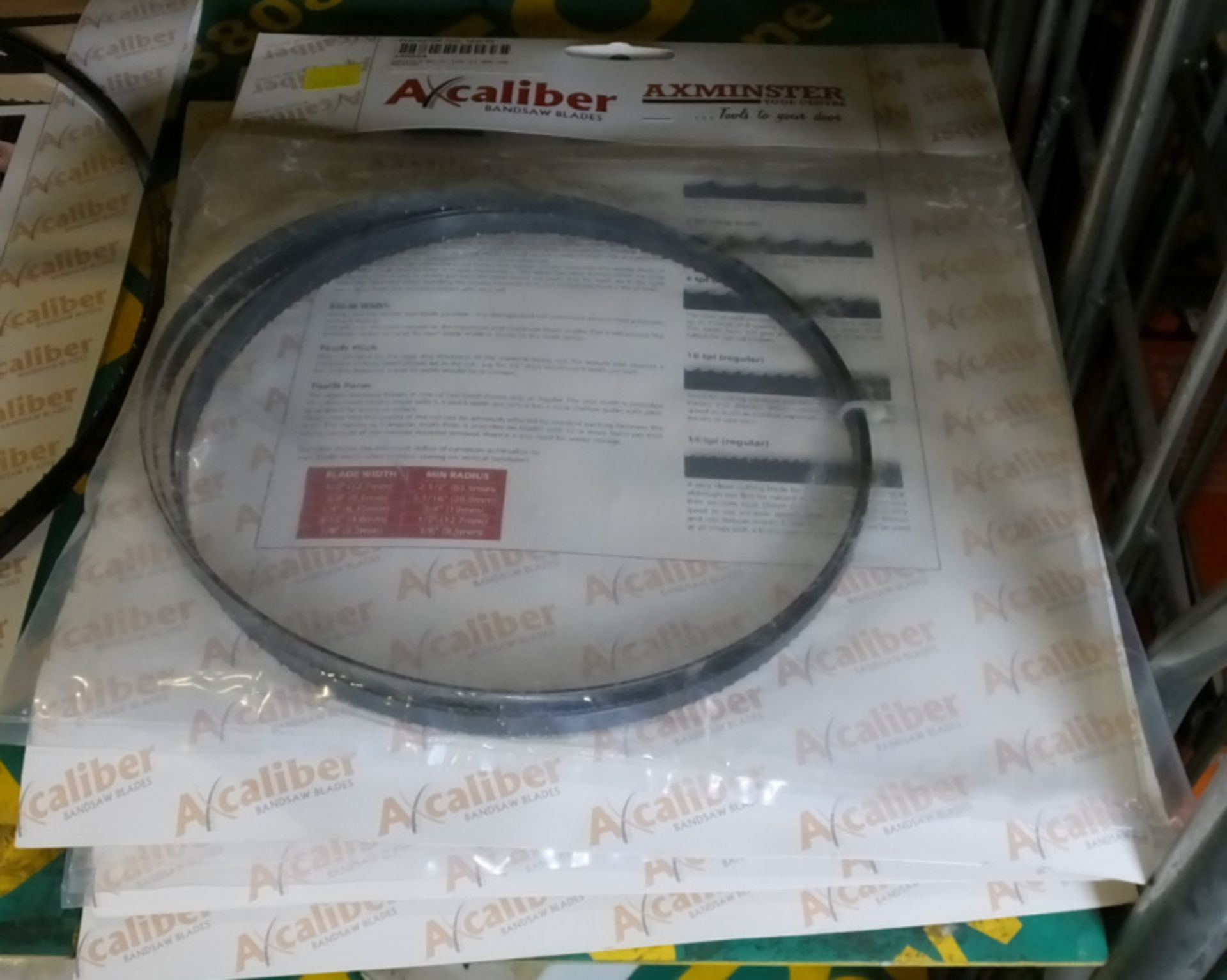 6x Axcaliber Various Sized Bandsaw Blades - Image 2 of 4