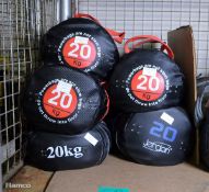 5x Gym Power Bags - Weighted 20KG