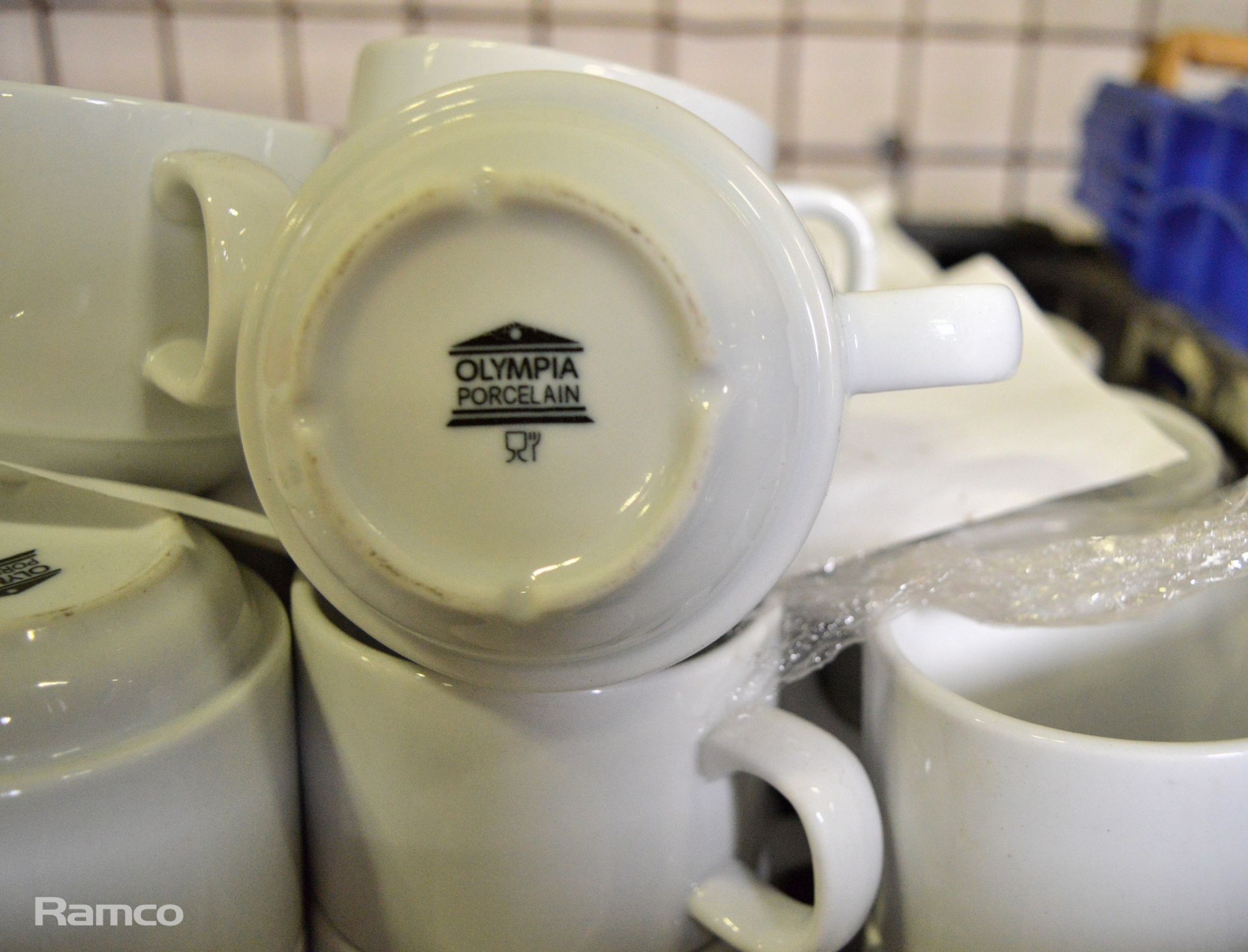 Various Crockery, White Tea & Coffee Cups & Saucers - Image 4 of 9