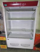 Husky display fridge - 3 shelf - MV13 - W 1260mm x D 850mm x H 2215mm