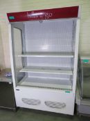 Husky display fridge - 2 shelf - MV13 - W 1260mm x D 850mm x H 2215mm