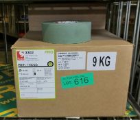 Scapa 3302 PRO Olive Green - 50mm x 50M - 16 rolls per box - 2 boxes