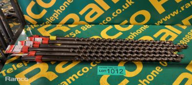 6x Makita Twist Drill Bits - 18mm x L 540mm