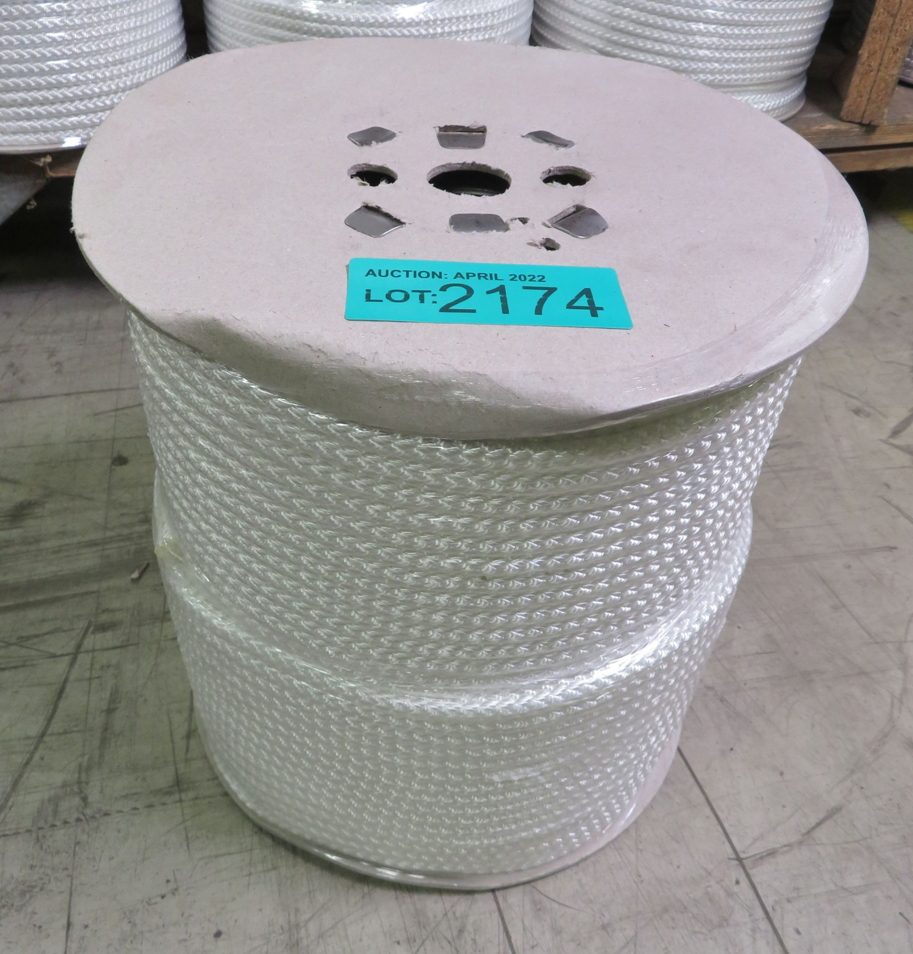 Fribrous Rope White Poly Fibrous Rope - 220M x 9mm - NSN 4020-99-2120-8692