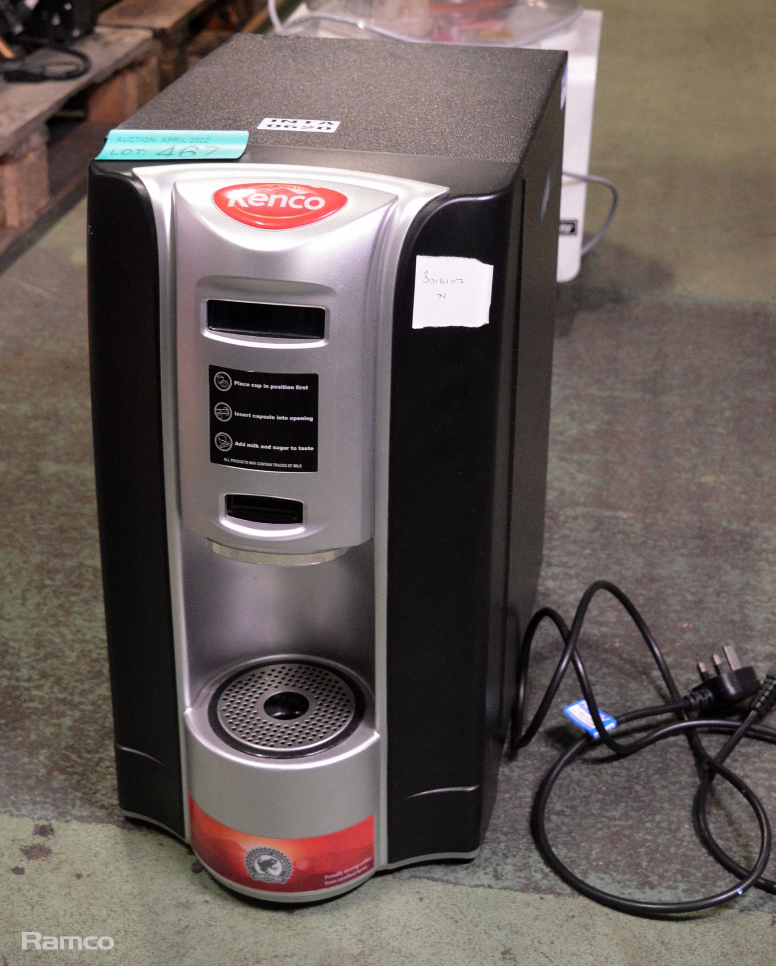 Kenco Type 05301201147 Coffee Machine Single Capsule System