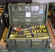 Green Plastic Tool Box - Incomplete L 820mm x W 470mm x H 300mm
