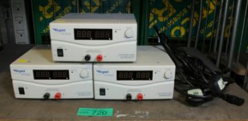 3x Rapid PS 1525S Switch Mode DC Regulated Power Supplies