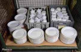 Various Crockery, Coffee Pots, Soup Cups, Plates