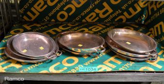 8x EPNS Oval Dishes