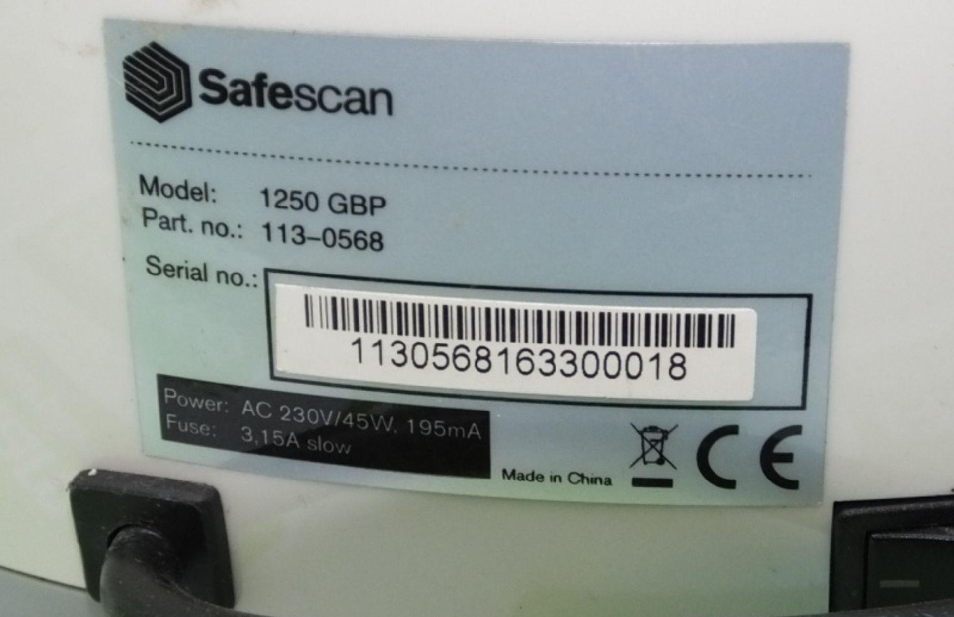 Safescan 1250 GBP Money Counter - Image 5 of 5