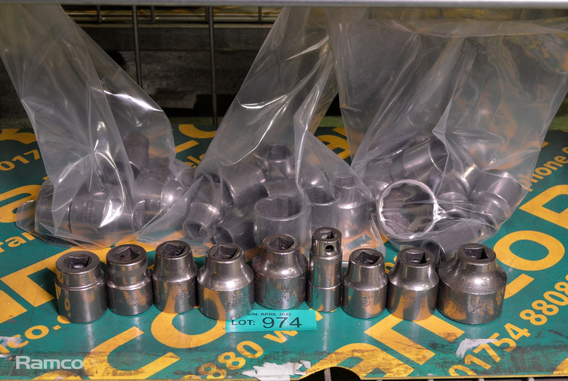 4x Bags of Various Size Bendore Sockets