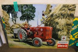 Tin sign - 700mm x 500mm - Super BWD-6 diesel tractor