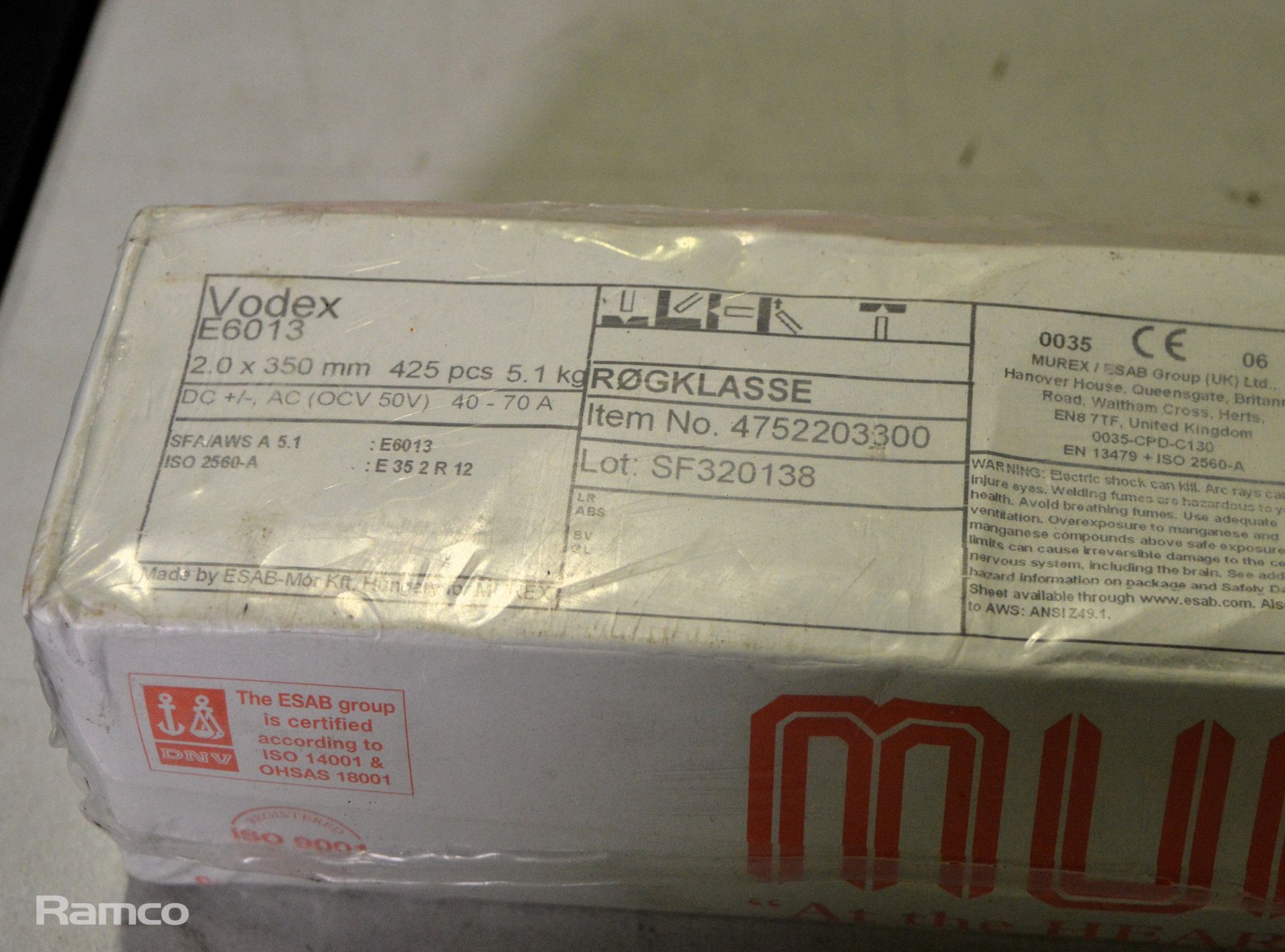 Murex Vodex E6013 Welding Electrodes 2.0 x 350mm - Image 2 of 2