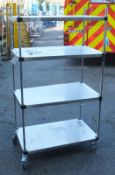 Stainless Steel 4 Tier Shelving L 1000mm x W 600mm x H 1800mm