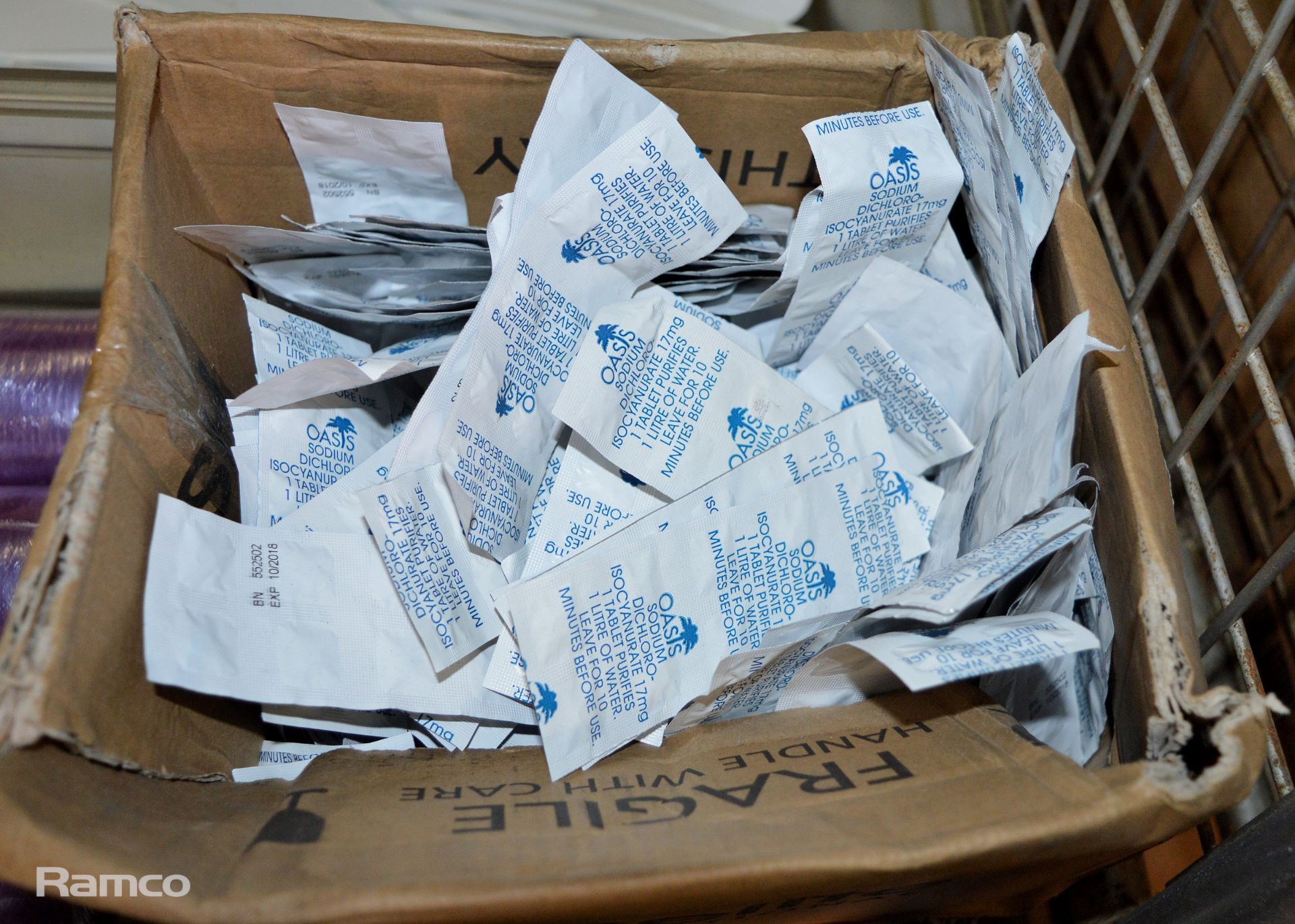 Catering Plates, Knives, Forks, Mats, Cups, Cling Film, water purification tablets, 2x large stirrer - Image 6 of 7