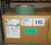 Scapa 3302 PRO Olive Green - 50mm x 50M - 16 rolls per box - 2 boxes