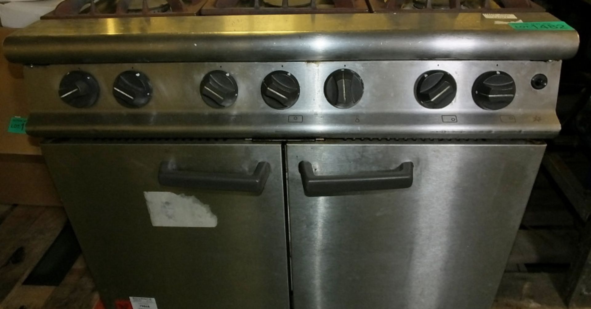Falcon G3101 6 Burner & Oven - Gas L 900mm x W 940mm x H 900mm - Image 3 of 5