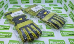 2x Heavy Duty Work Gloves - Medium