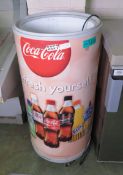 WestFrost Coca Cola decals bottle cooler - Diameter 450mm x H 950mm