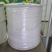 White Poly Fibrous Rope - 220M x 9mm - NSN 4020-99-2120-8692