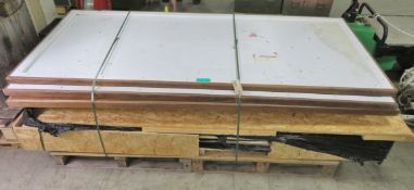 5x Mess Hall Table Tops - No Legs - L 2400mm x W 1100mm x H 50mm