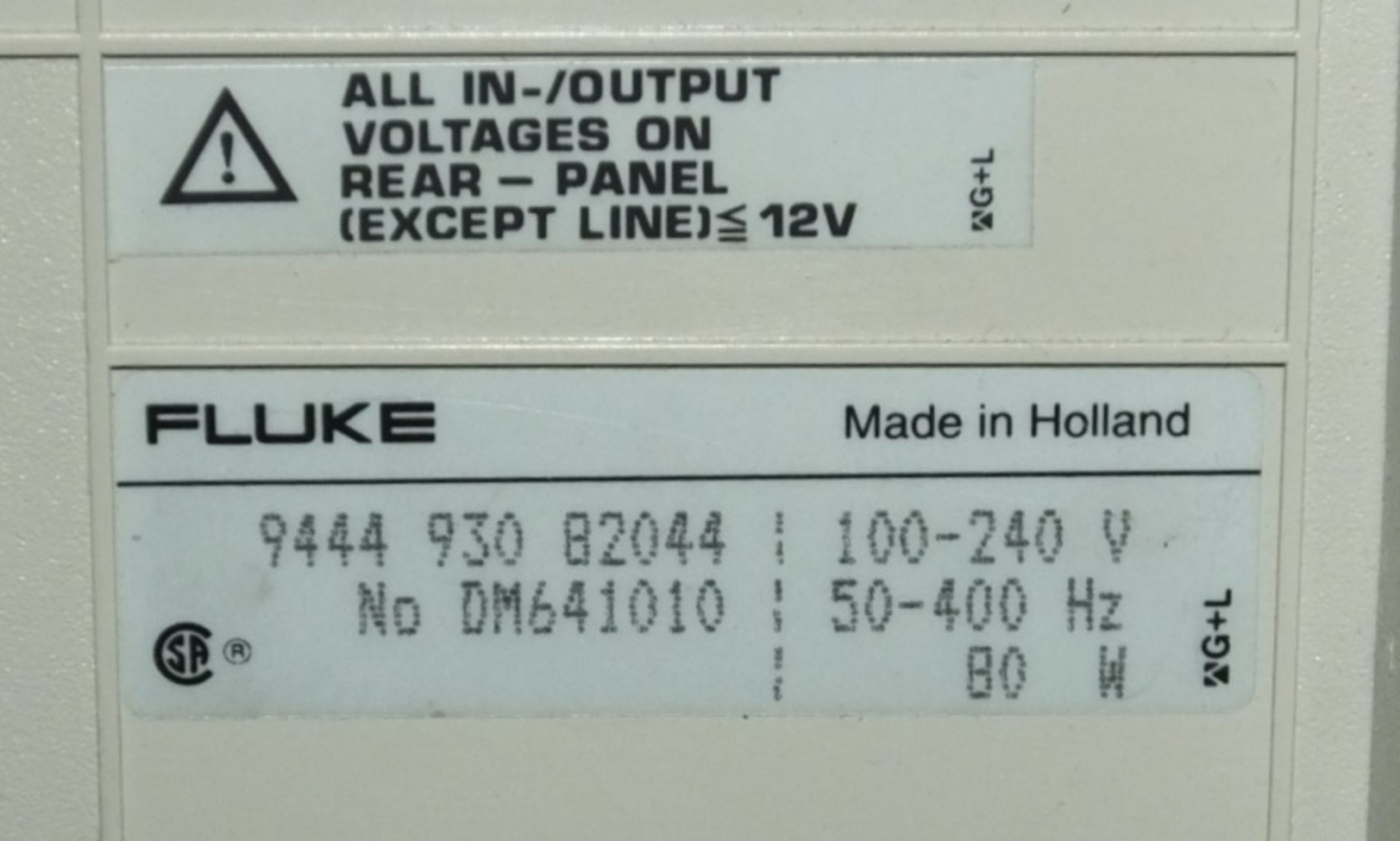 Fluke PM3082 Oscilloscope 100mhz - 2x 10:1 passive probes, 1x 1:1 passive probes, manual, cable, 1x - Image 4 of 5
