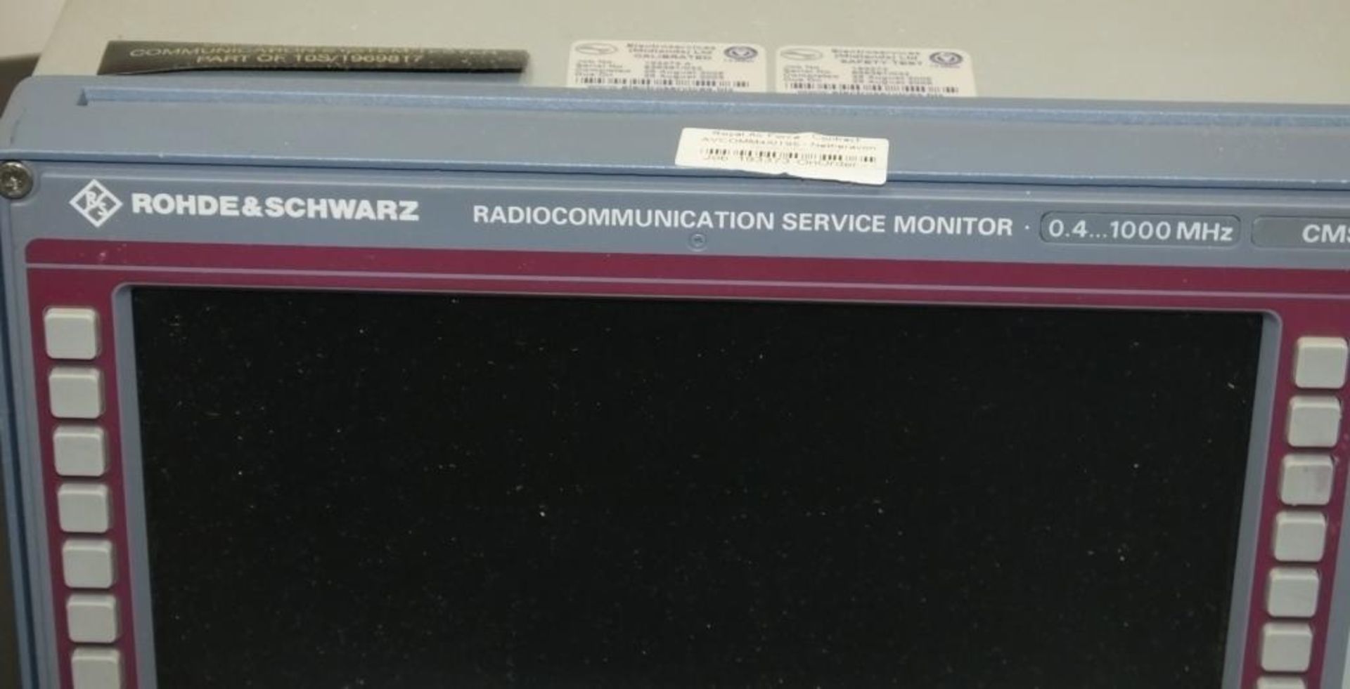 Rohde & Schwarz Radio Communications monitor 0.4 - 1000mhz - CMS33 - 840.0009.34, antenna base in co - Image 3 of 17